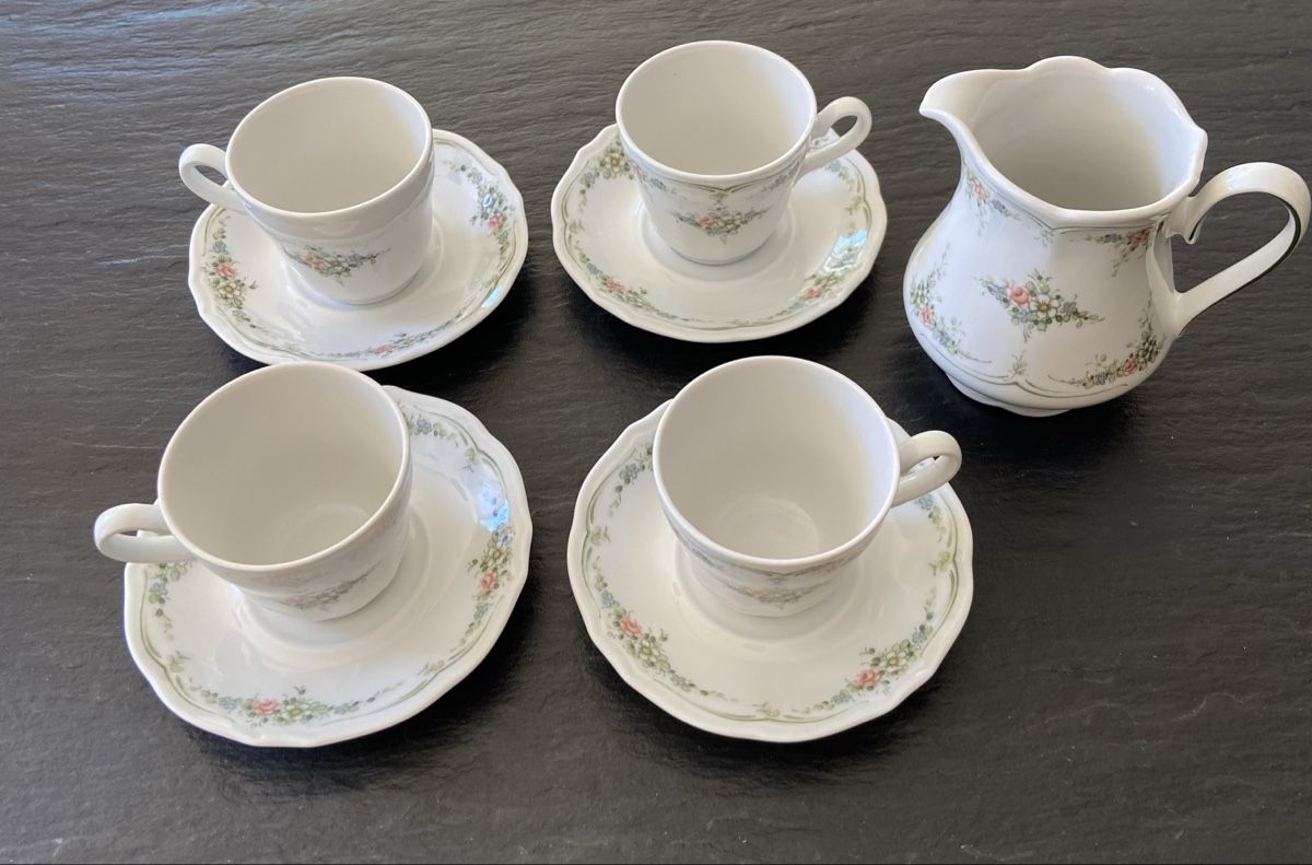 Winterling Tazze: Winterling Espressotassenservice mit zarten Blumen – Usato da Wald ZH venduto da baby034