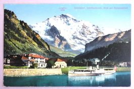Interlaken, Schiffsankunft, Blick auf Heimwehfluh