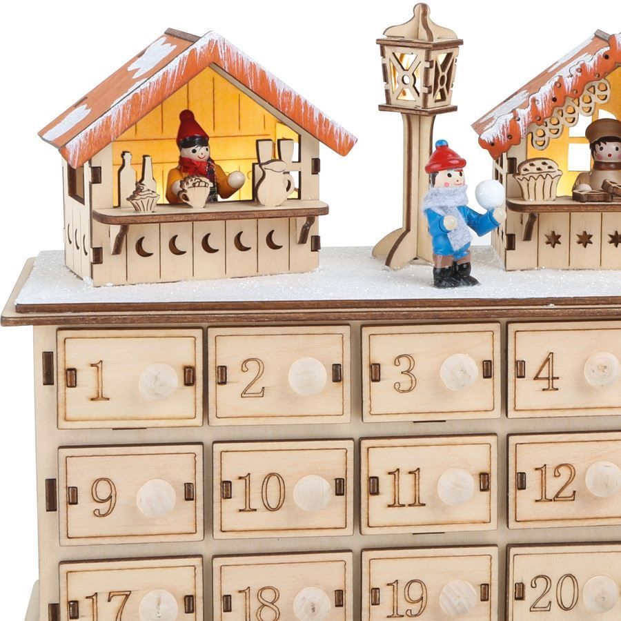 Kalender: Adventskalender -Weihnachtsbasar mit LED – Neu und originalverpackt aus Wettingen von Swala 1