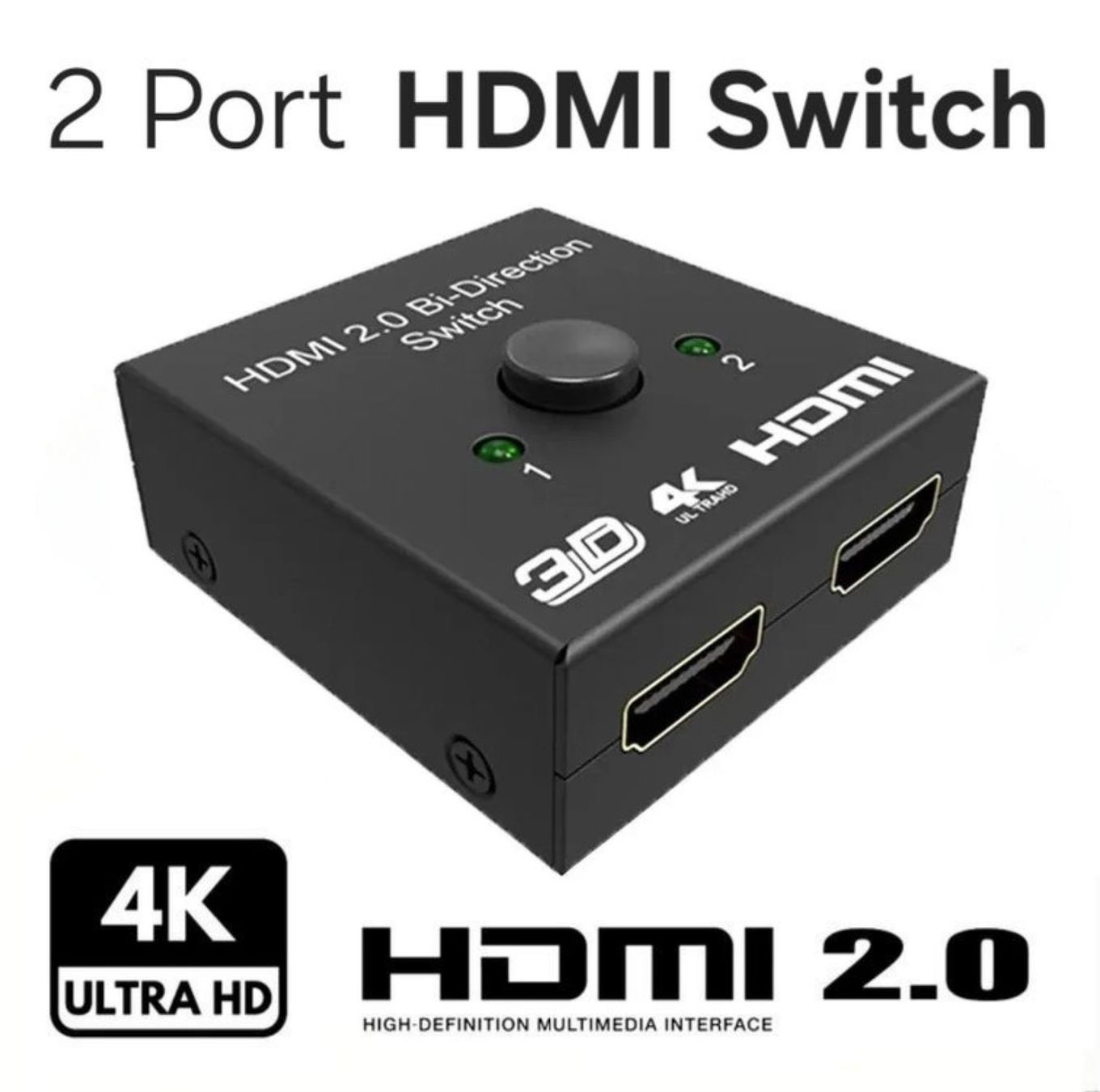Adattatori: HDMI Switch / Digitec CHF 32.95 / HDMI 2.0 / bi-direktional – Nuovo e nell'imballaggio originale da Uster venduto da -FPS-