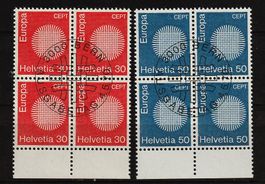 1970 4er-Block Serie Europa ETS