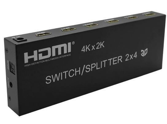 Konverter: HDMI Switch Splitter 2x4 Audio Extractor – Neu und originalverpackt aus Unterägeri von RmOnline 6
