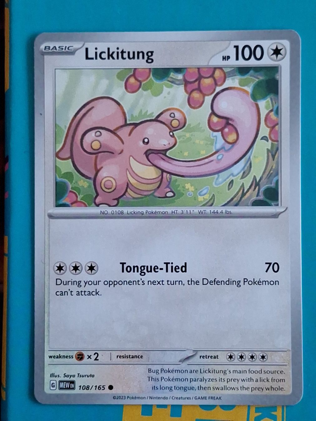 Pokémon Sammelbilder & Trading cards: Lickkitung Schlurp - Pokemon Mew 151 – Gebraucht aus Altstätten SG von GGsGameshop