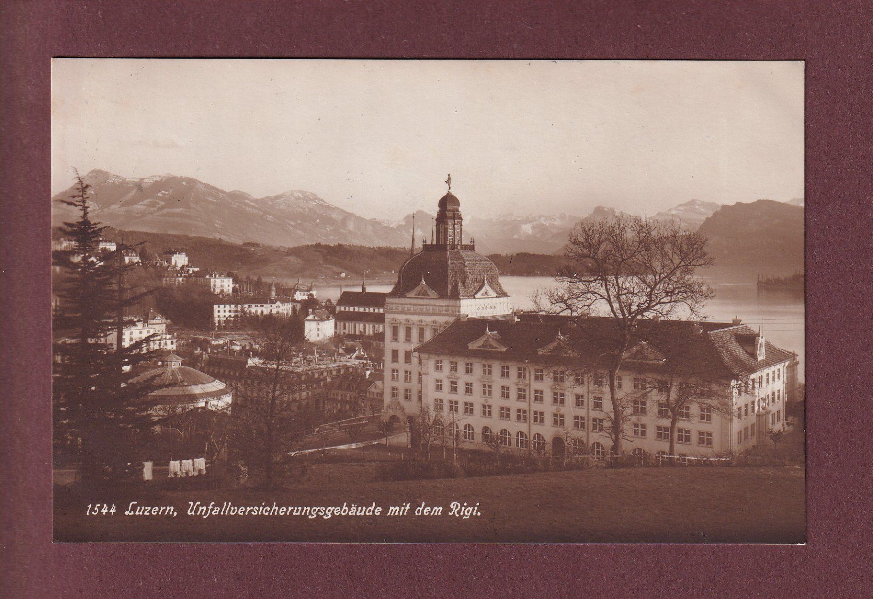 Ansichtskarten: LUZERN - Unfallversicherungsgebäude - 1916 – Gebraucht aus Pully von nicecards