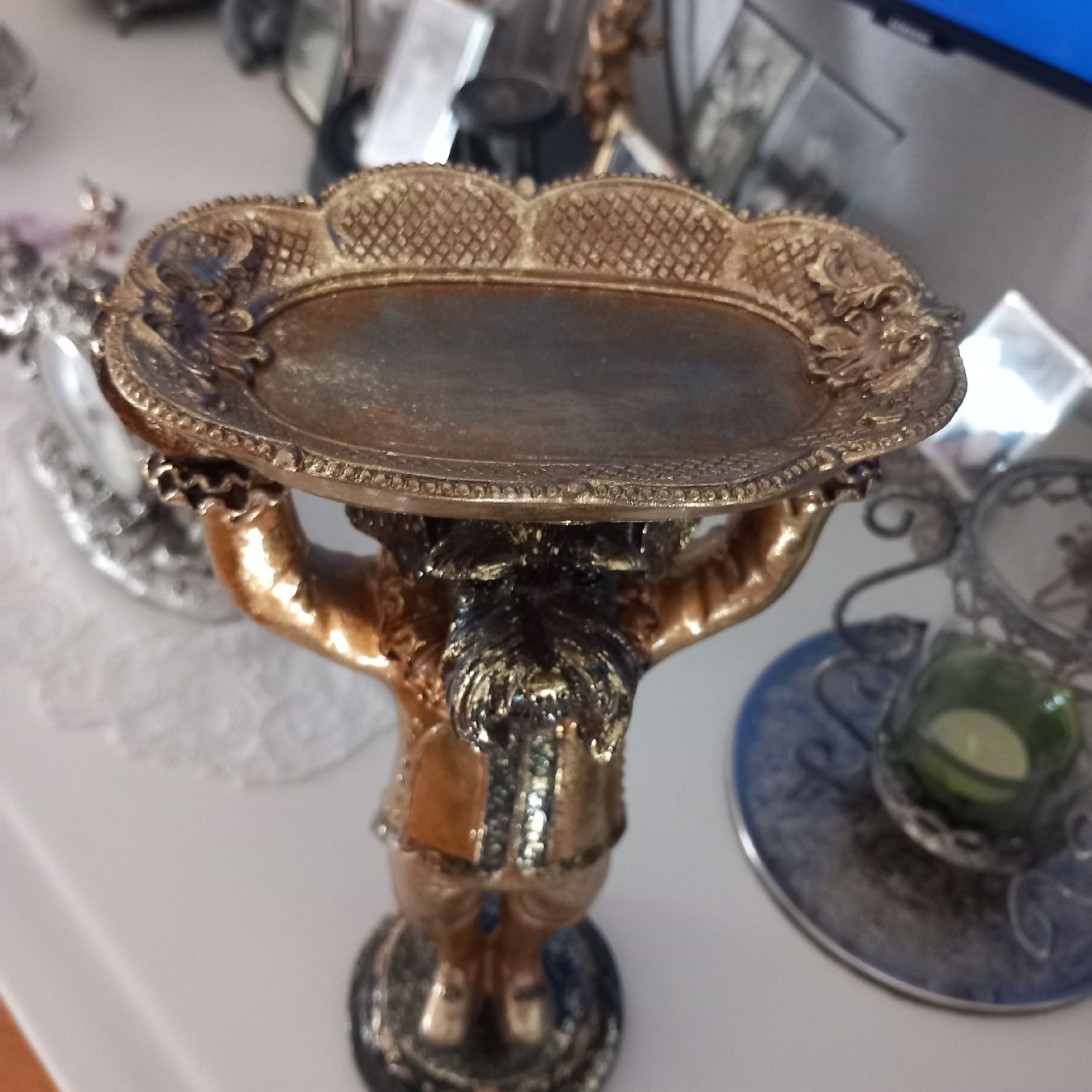 Figuren: Visiten Kärtli Ständer / Vintage Shabby – Gebraucht aus Aegerten von gismolini 4