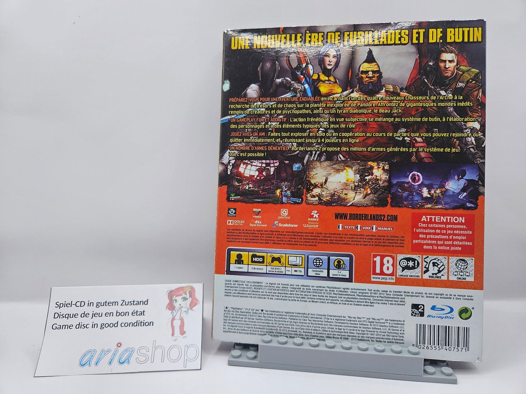 Sony Giochi: Borderlands 2 PS3 DE / FR / EN CIB – Usato da Hauterive NE venduto da ariashopch 1