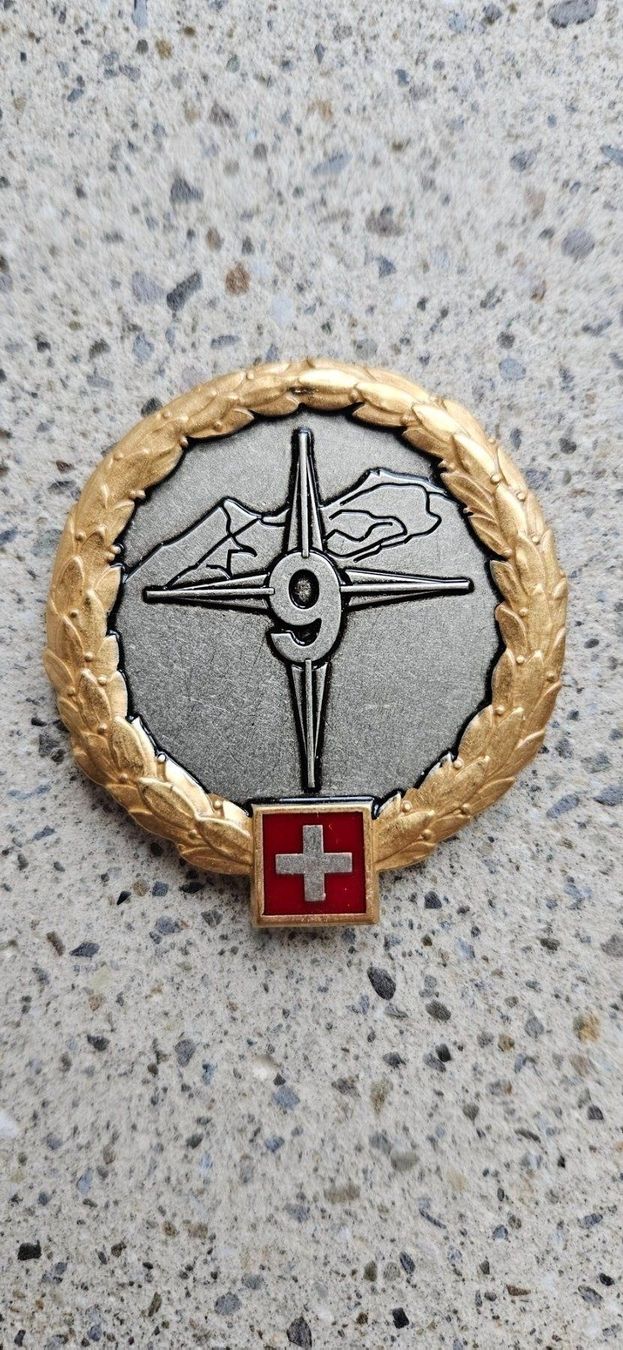 Schweizer Armee Placchette & Badge: *** Beretemblem Gold Offizier Schweizer Armee *** – Nuovo e nell'imballaggio originale da Riedholz venduto da fr_sIruP