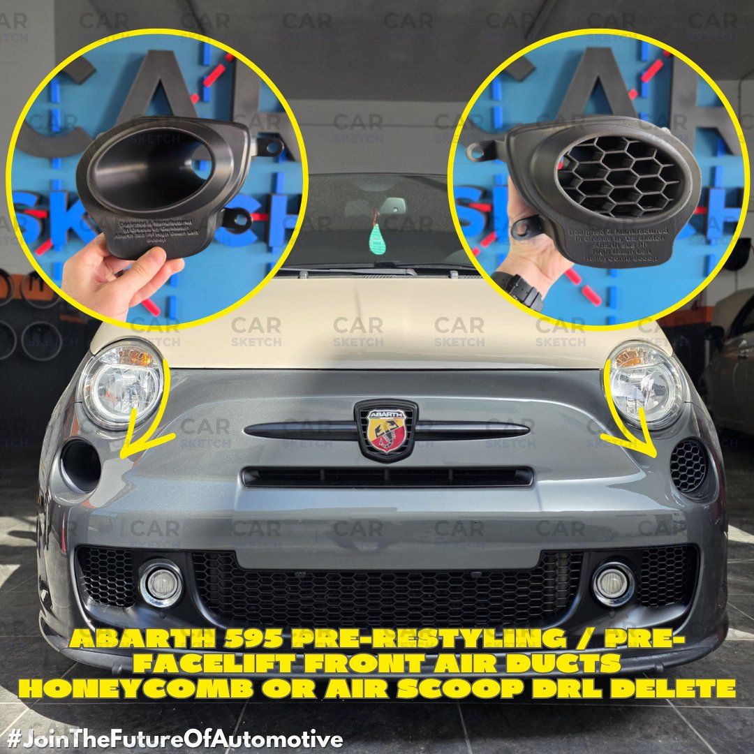 Abarth Tutti pezzi di ricambio auto: Abarth 595 Vor-FL Frontlufteinlass Waben/Air Scoop DRL – Nuovo (secondo la descrizione) da Dietikon venduto da CarSketch
