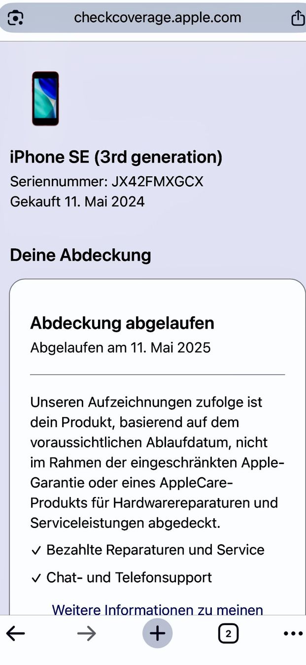 Apple Telefoni cellulari / Smartphones: Iphone SE 3Gen. rot 64 GB – Usato da Wädenswil venduto da ulimod 2