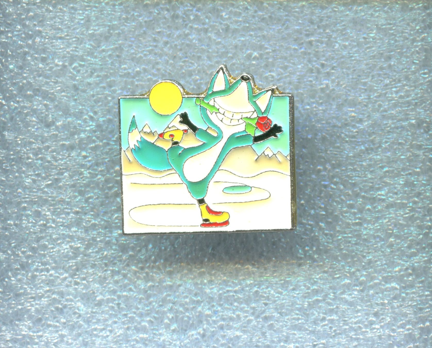 Placchette & Badge: Bankverein  Fuchs Topsy  Eisläufer – Usato da Winterthur venduto da Sammleroase