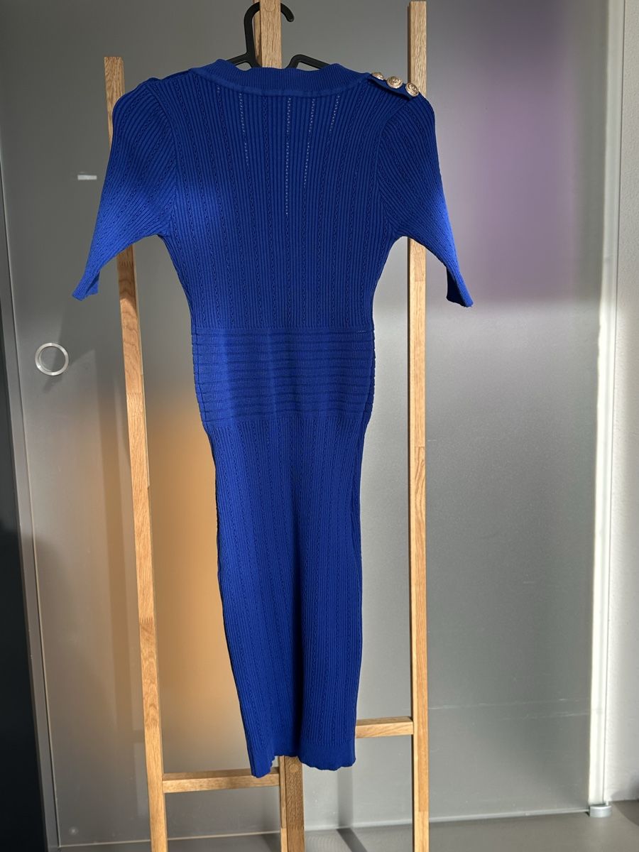Kleider: Elegantes Strickkleid in Blau, Grösse S – Gebraucht aus Gipf-Oberfrick von Gabor5 2