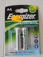 Batterie Energizer Rechargeable 2x AA - HR6 2450mAh Neu