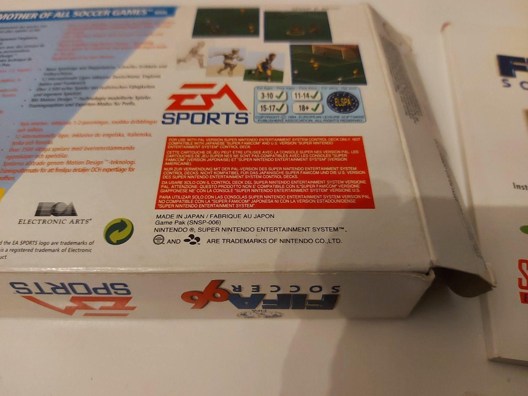 Nintendo Giochi: Fifa 96 Super Nintendo SNES Spiel OVP – Usato da Aarau venduto da Kaesekuchen2000 3