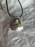 Silberanhänger mit Stein aus Taxco 925 signiert