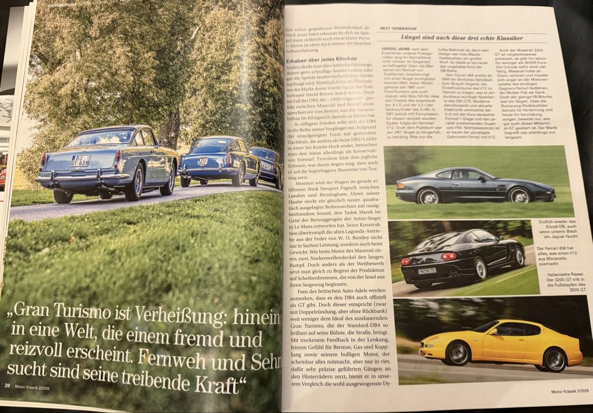 Revues & Magazines: Motor Klassik 2/26/Maserati 3500/Ferrari/AstonMartin DB4 – D'occasion à hunzenschwil par Oldipark 2