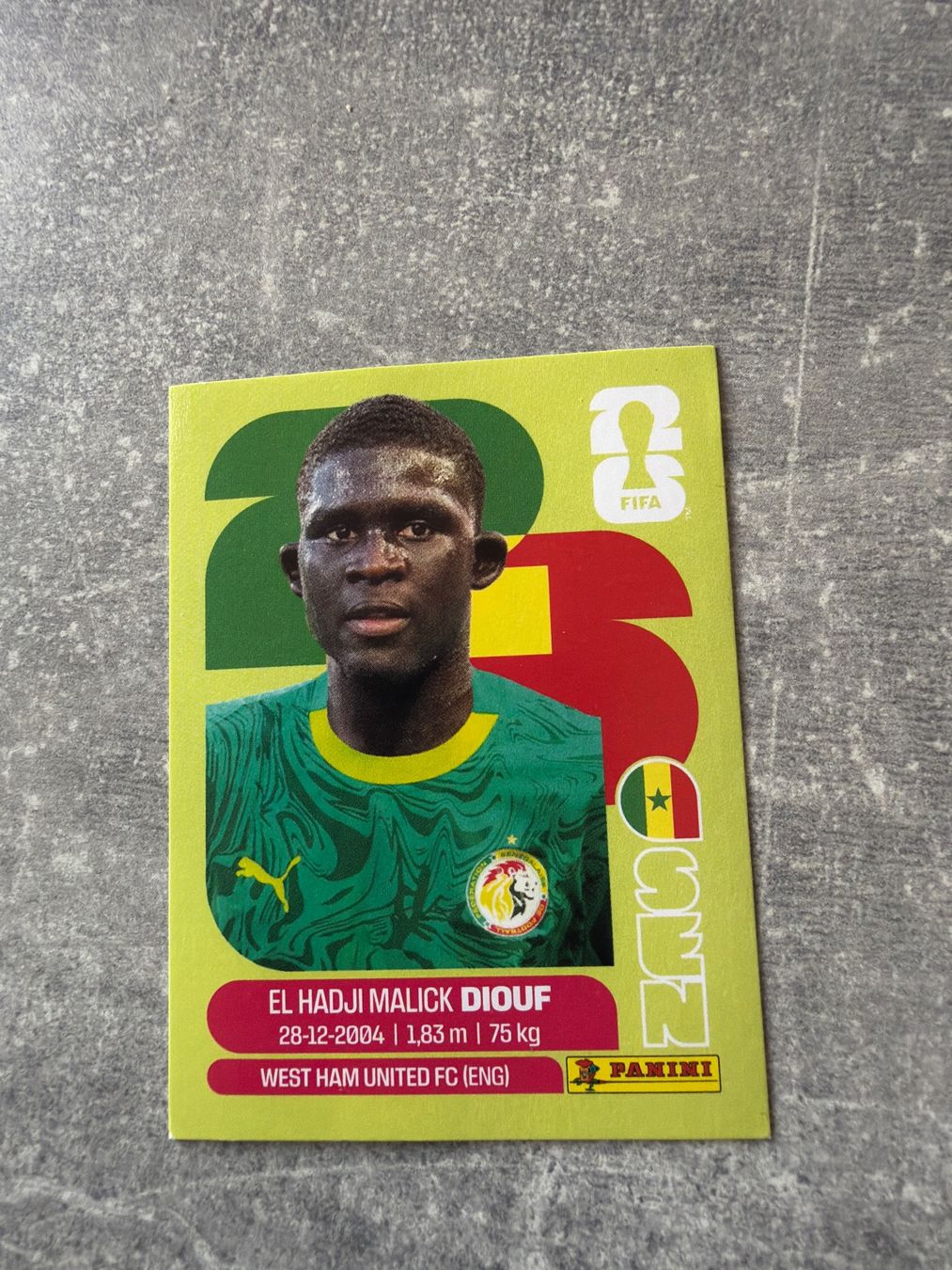 Panini Carte collezionabili: El Hadji Diouf SEN7 – Usato da Pfeffingen venduto da Fantasy1971