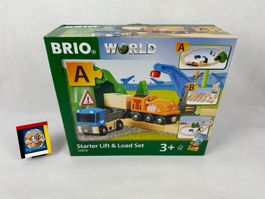 Brio World 33878 Starter Lift & Load Set Güterzug mit Kran