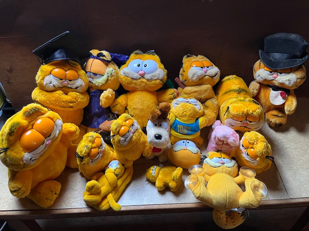 Collection Vintage Garfield - 5 Figurines Enesco (Garfield, Arlene) - Occasion