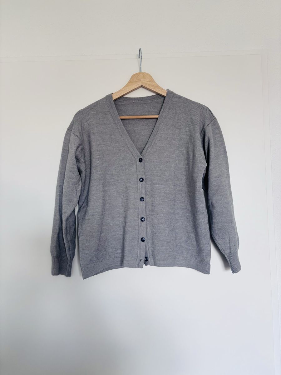 Pulls & Sweat-shirts: Grey Wool Cardigan – Soft, Simple & Timeless 🤍 – D'occasion à Zürich par gia_h8kg