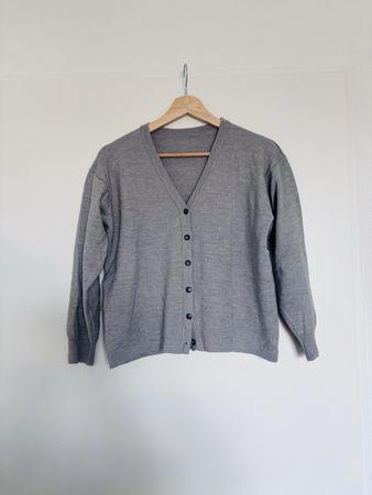 Grey Wool Cardigan – Soft, Simple & Timeless 🤍