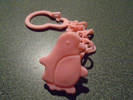 Nuggikette Pinguin, rosa