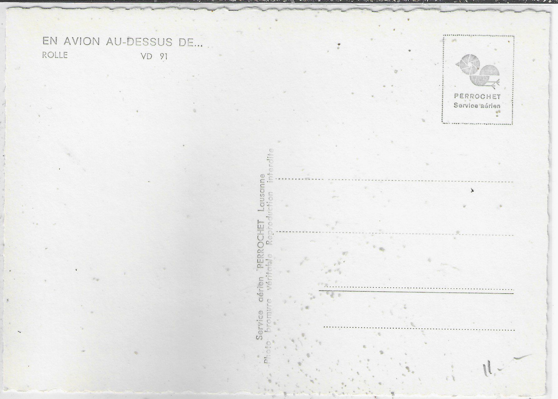 Cartoline postali: En Avion au-dessus de Rolle – Usato da Ettingen venduto da Kartenplanet 1