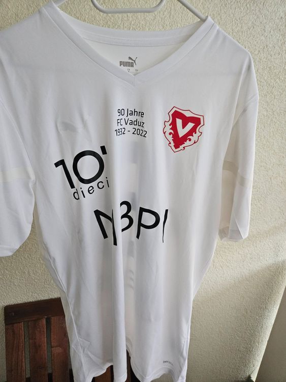 Maillot Vintage FC Vaduz (Liechtenstein), Extérieur, Adidas, Porté Saisons 1998-2000, Taille L