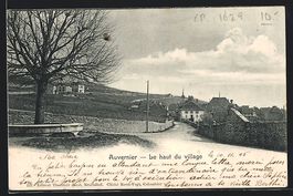 AK Auvernier, le haut du Village, 1905