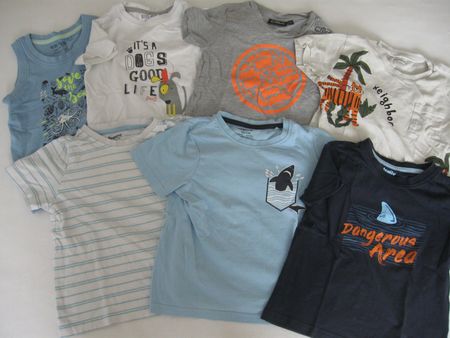 7 x Shirts Jungen Lupilu / CMP in Grösse 98 3/4Y