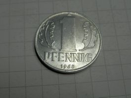 Deutschland - DDR 1 Pfennig, 1968 neu
