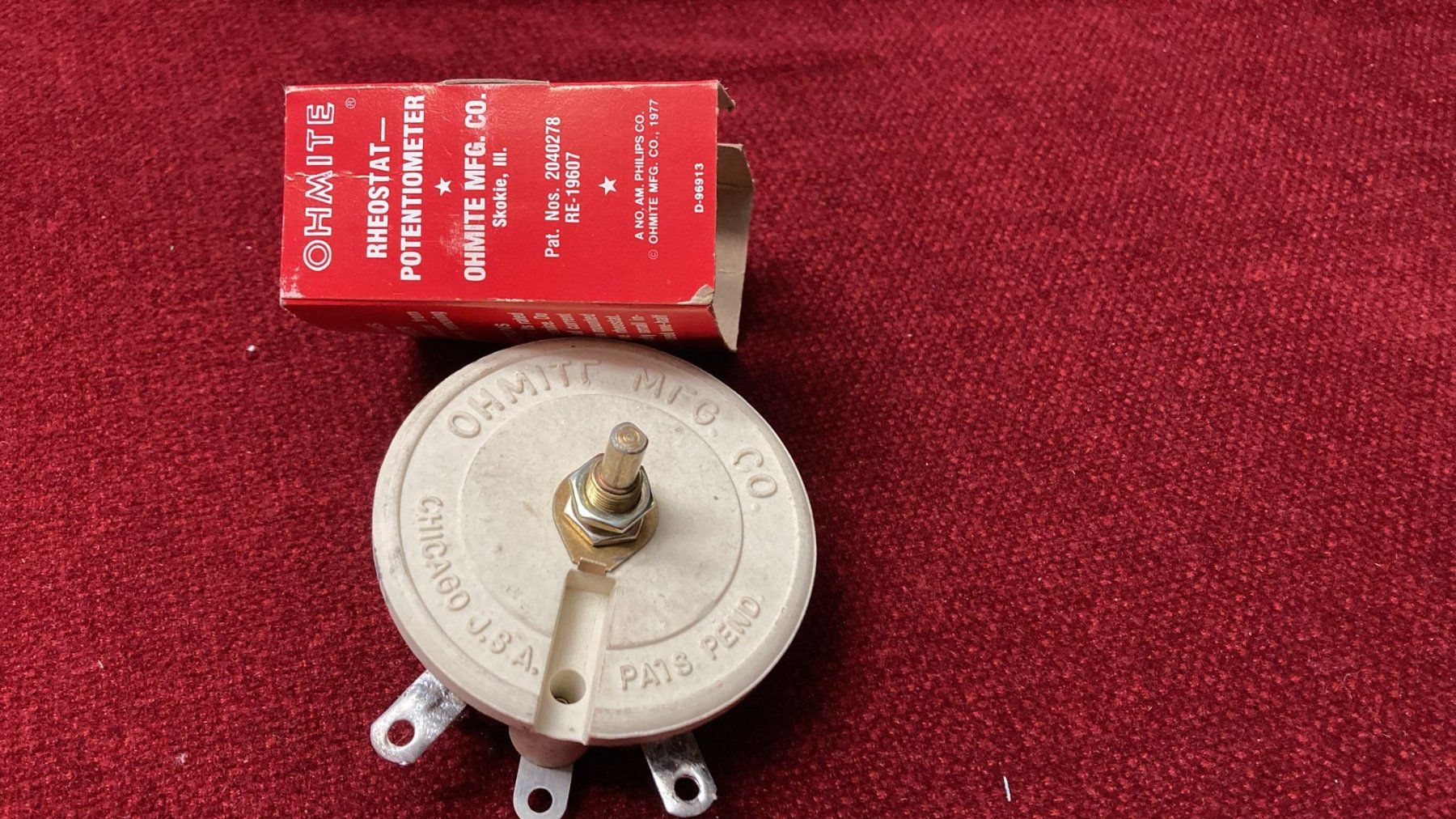Componenti elettronici: Rheostat Drahtwiderstand Ohmite – Usato da Dietikon venduto da Rima57 1