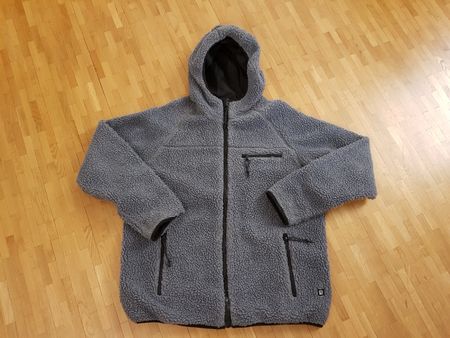 Veste Polaire Brandit à capuche grise, Taille L