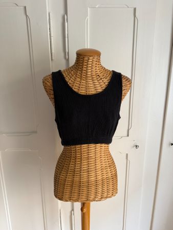 REWORK - cropped Top schwarz S