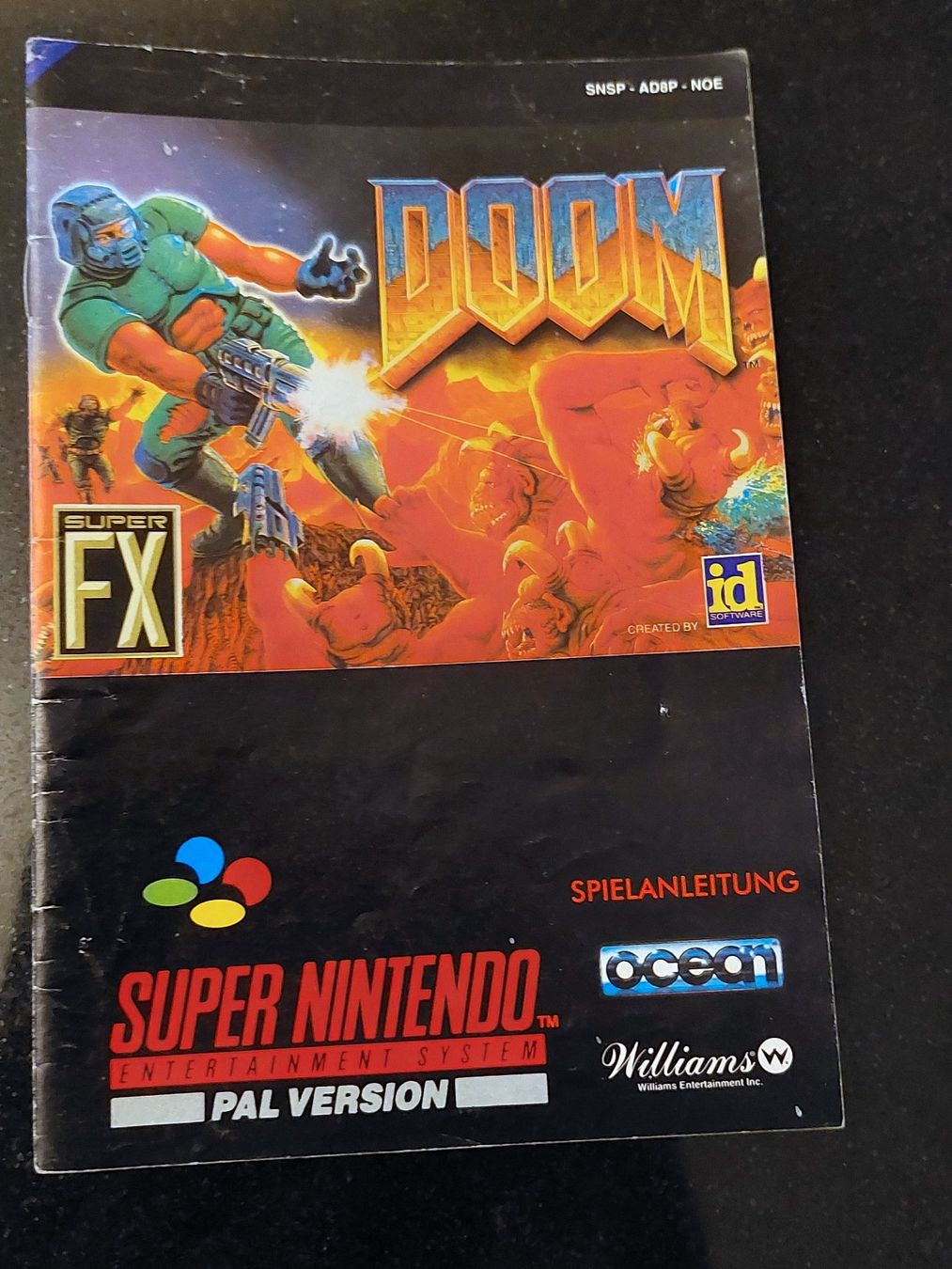 Nintendo Giochi: DOOM - SPIELANLEITUNG - SUPER NINTENDO – Usato da Spiegel b. Bern venduto da Natix