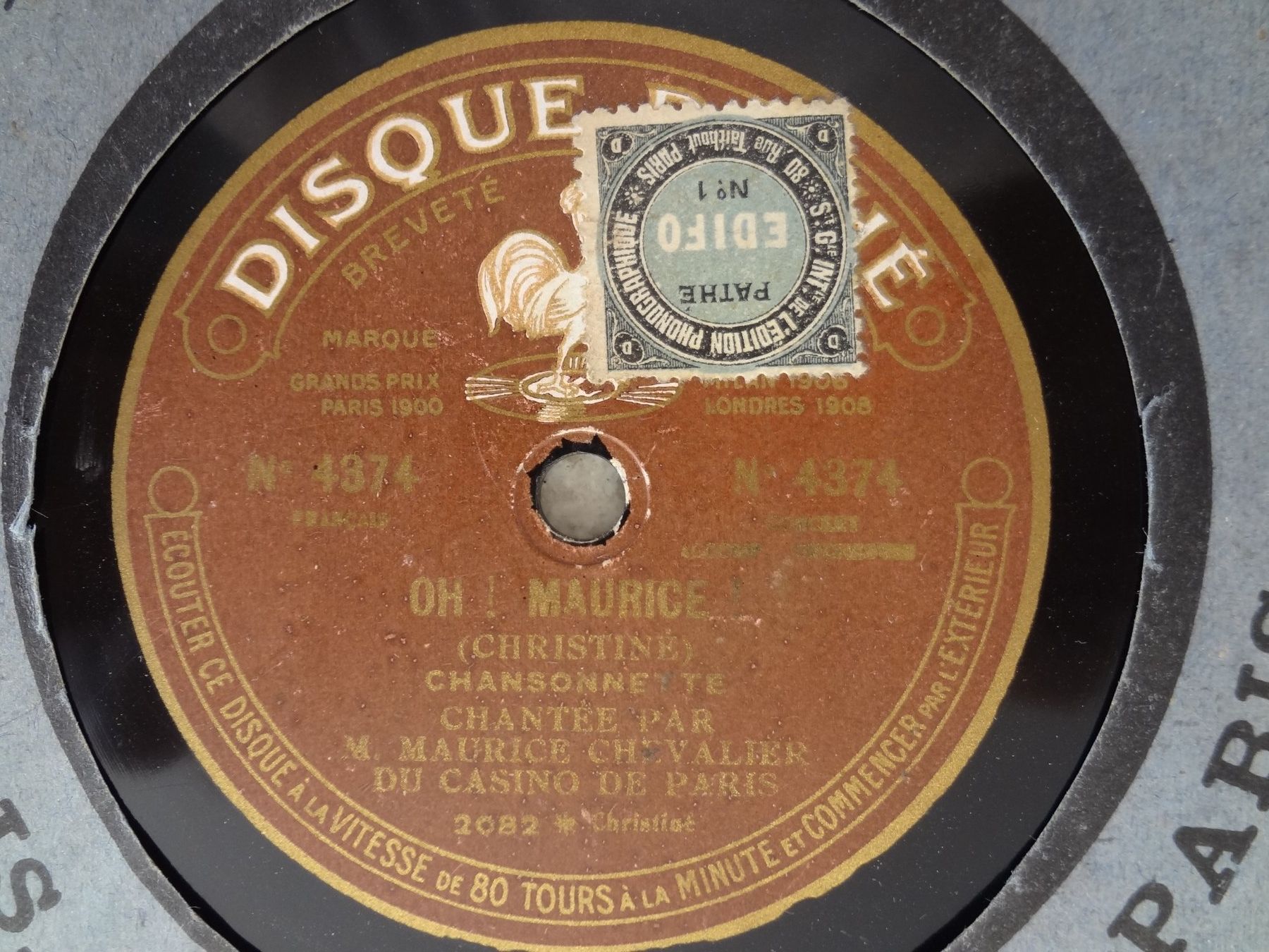 Dischi in vinile: 3 disques 78 tours saphir de Maurice Chevalier – Usato da Aigle venduto da Robflac55 6