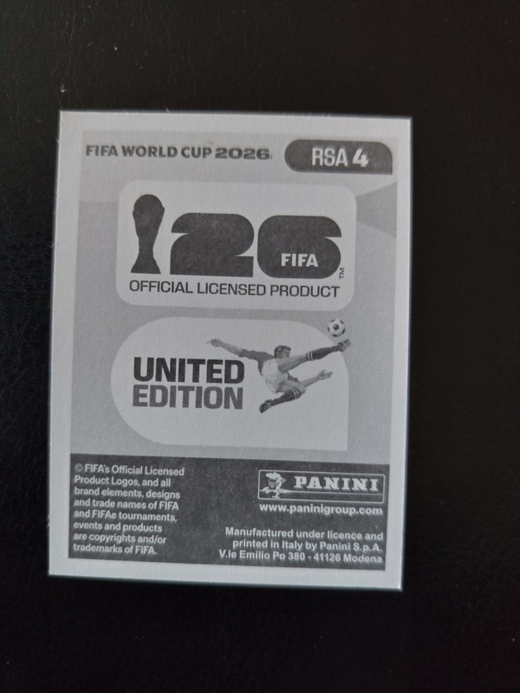 Panini Carte collezionabili: Panini FIFA World Cup 2026 RSA 4 – Nuovo (secondo la descrizione) da Matzingen venduto da Clie42 1