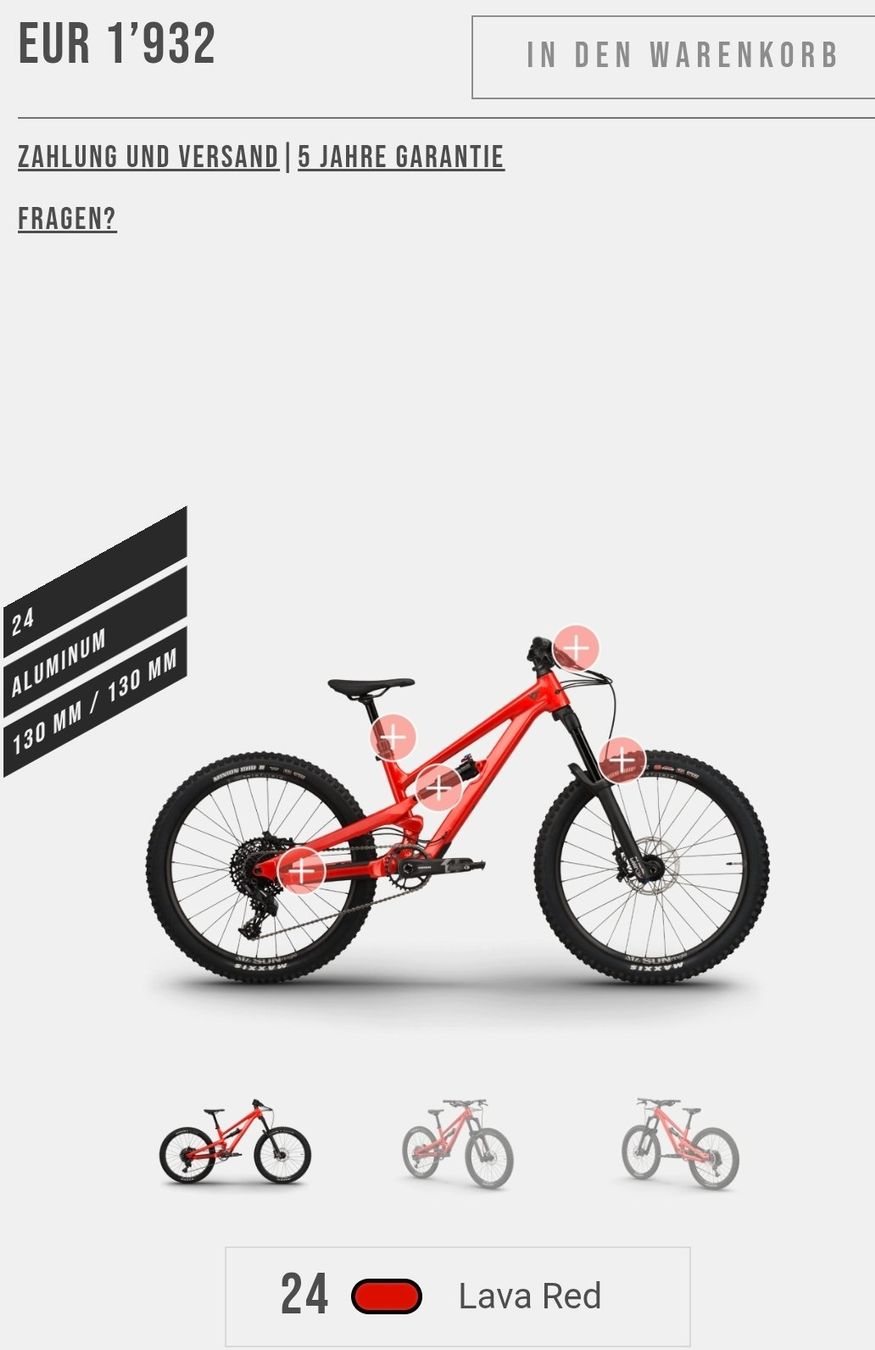 YT Vélos: YT Jeffsy Primus 24Zoll – D'occasion à Oftringen par spirit82 6