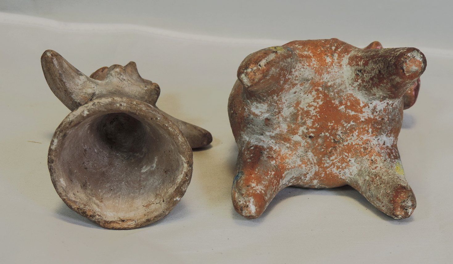 Statuette: 2 alte oder antike Figuren aus Terracotta, Südamerika, Inka – Usato da Duggingen venduto da doogbua 4