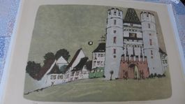 Lithographie Spalentor Basel