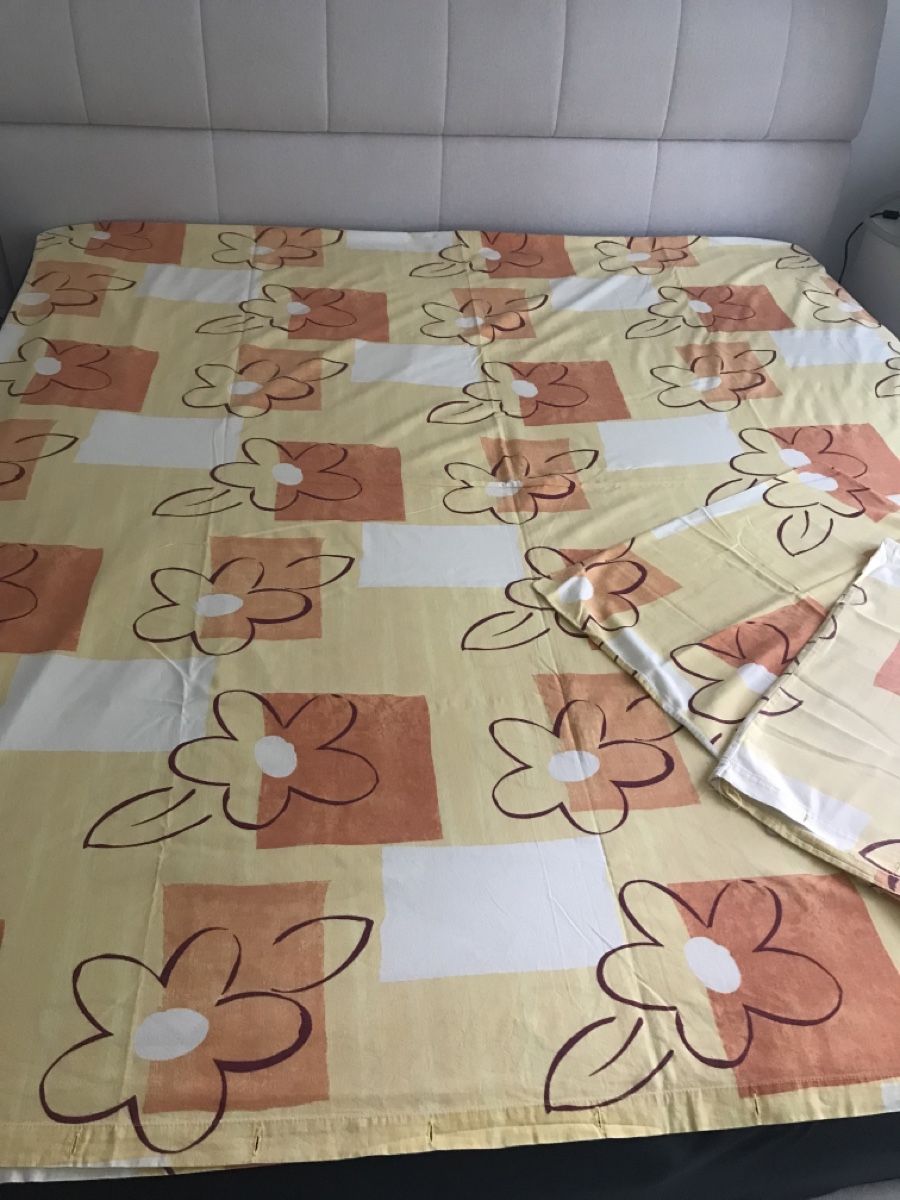 Biancheria da letto: Bettwäsche Set, Gelb mit Blumen Muster – Usato da Dübendorf venduto da nela123 2