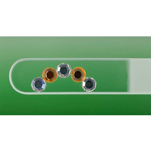 Bicchieri: Glasnagelfeile mit Preciosa Steine – Nuovo e nell'imballaggio originale da Mosnang venduto da Glascom2