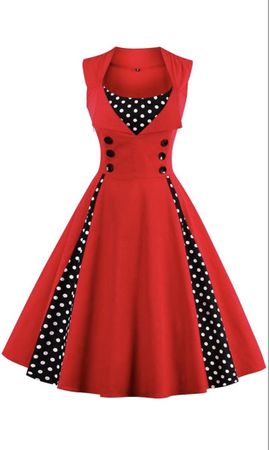 Vintage/Rockabilly-Kleid, ärmellos, Gr. M, neu & ungetragen
