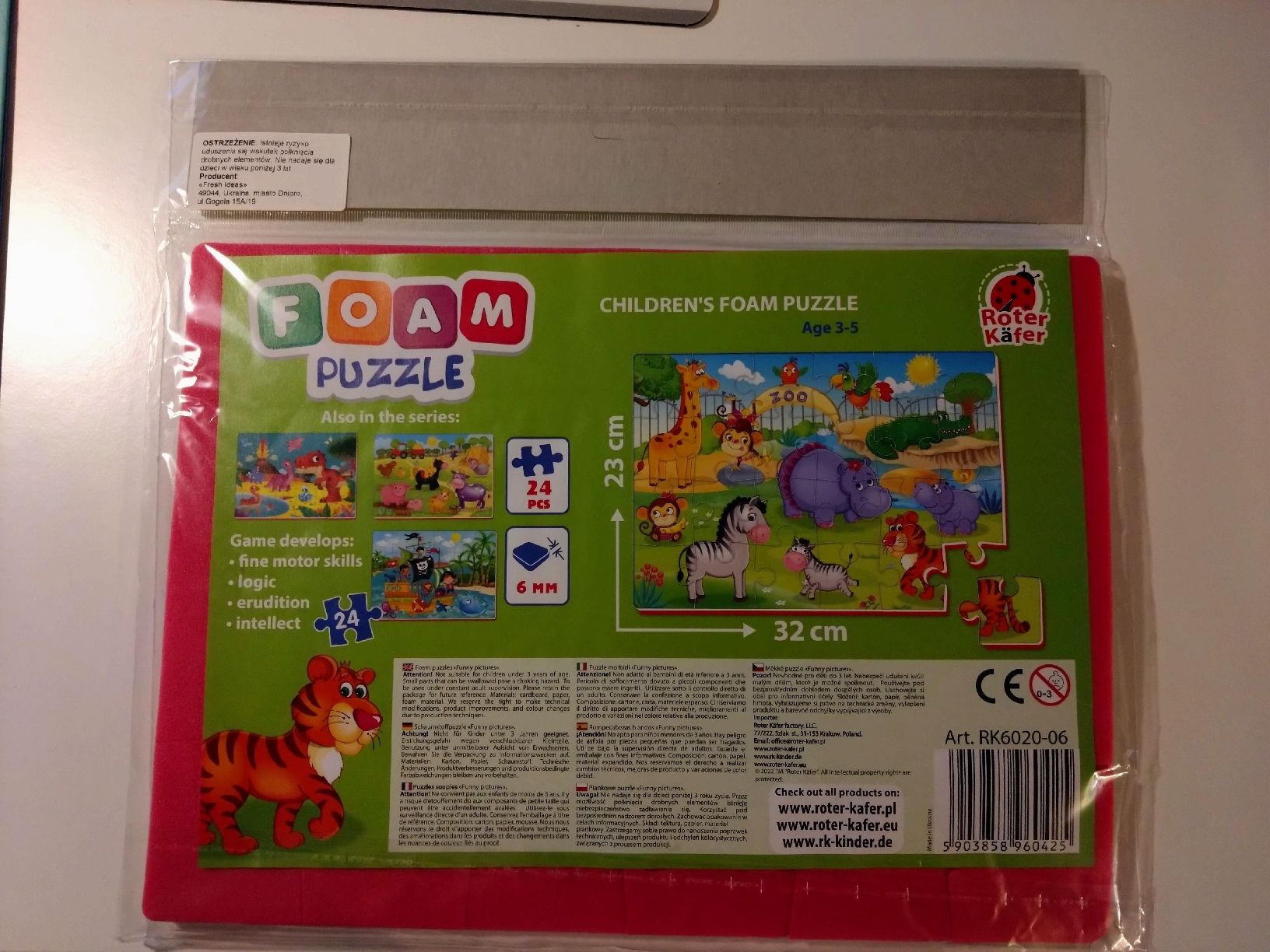 Puzzles: Foam Puzzle Zoo (24 Teile) – Neu und originalverpackt aus Unterlangenegg von SteWue 1