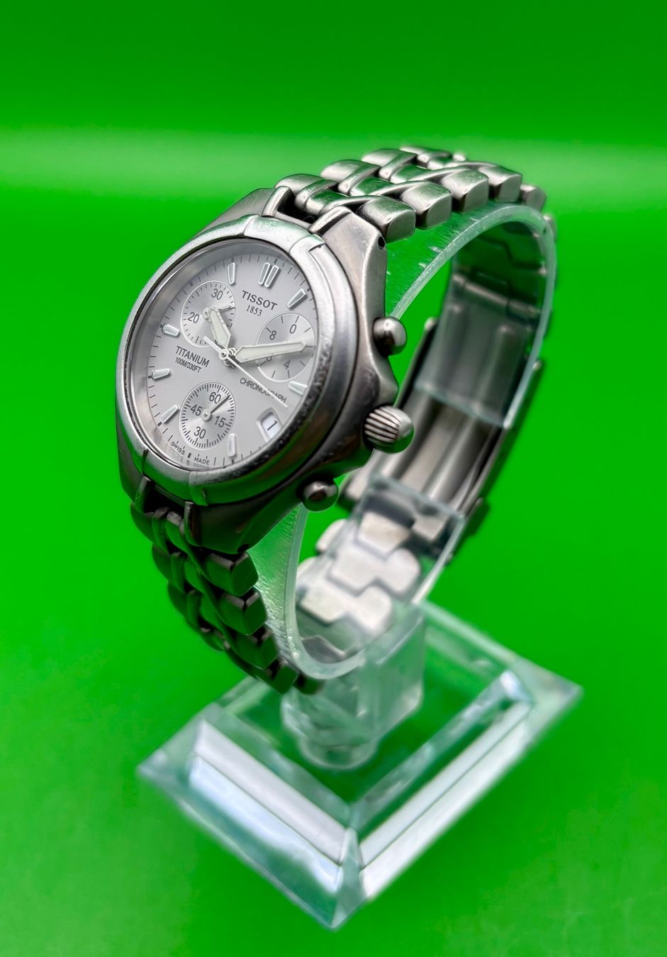 Tissot Orologi: TISSOT 1853 CHRONOGRAPHEN TITANIUM 100M/330FT – Usato da Rorschach venduto da ZeitWerk.10 2