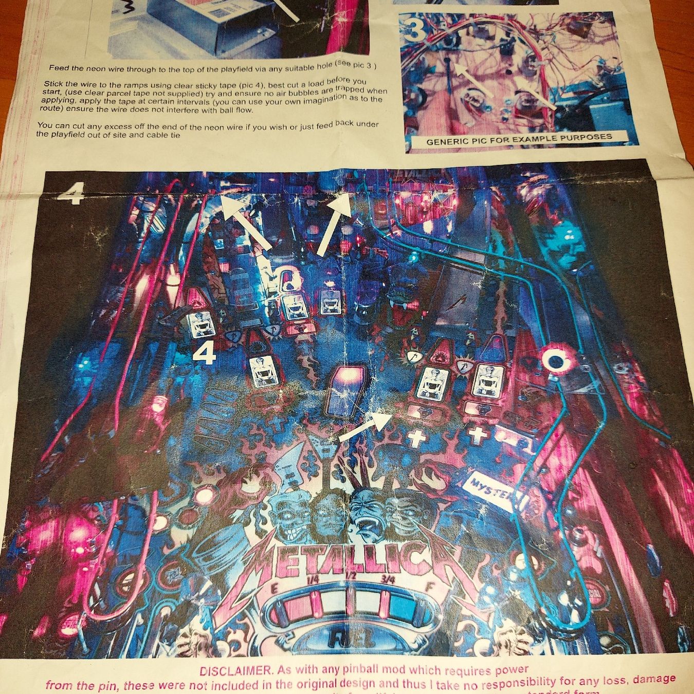 Stern Pinball Flipper: flipper,  flipperkasten Stern Metallica ramp light wire – Nuovo (secondo la descrizione) da St-Imier venduto da fmx666 3