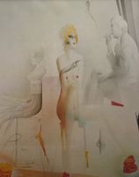 Paul Wunderlich "Selbst mit Frau und Modell" Druck