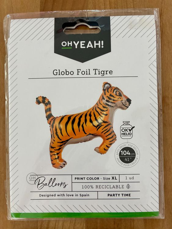 Toutes les décorations: 4er Set Folienballone - Tiger, Regenbogen, Rakete, Wal 🎈 – Neuf avec emballage d'origine à Zürich par tersus1981 1