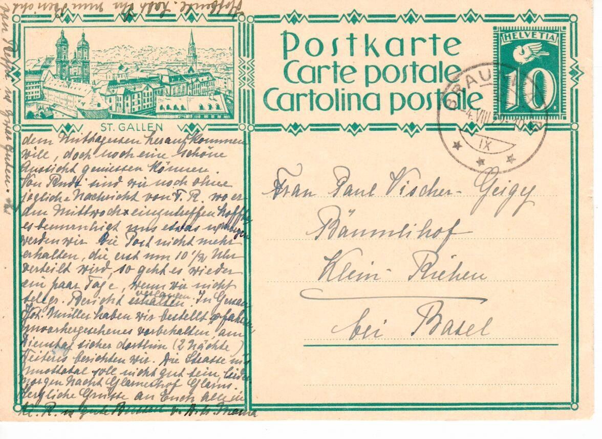 Alle Briefmarken: Bildpostkarte – Gebraucht aus Wolhusen von Curver9