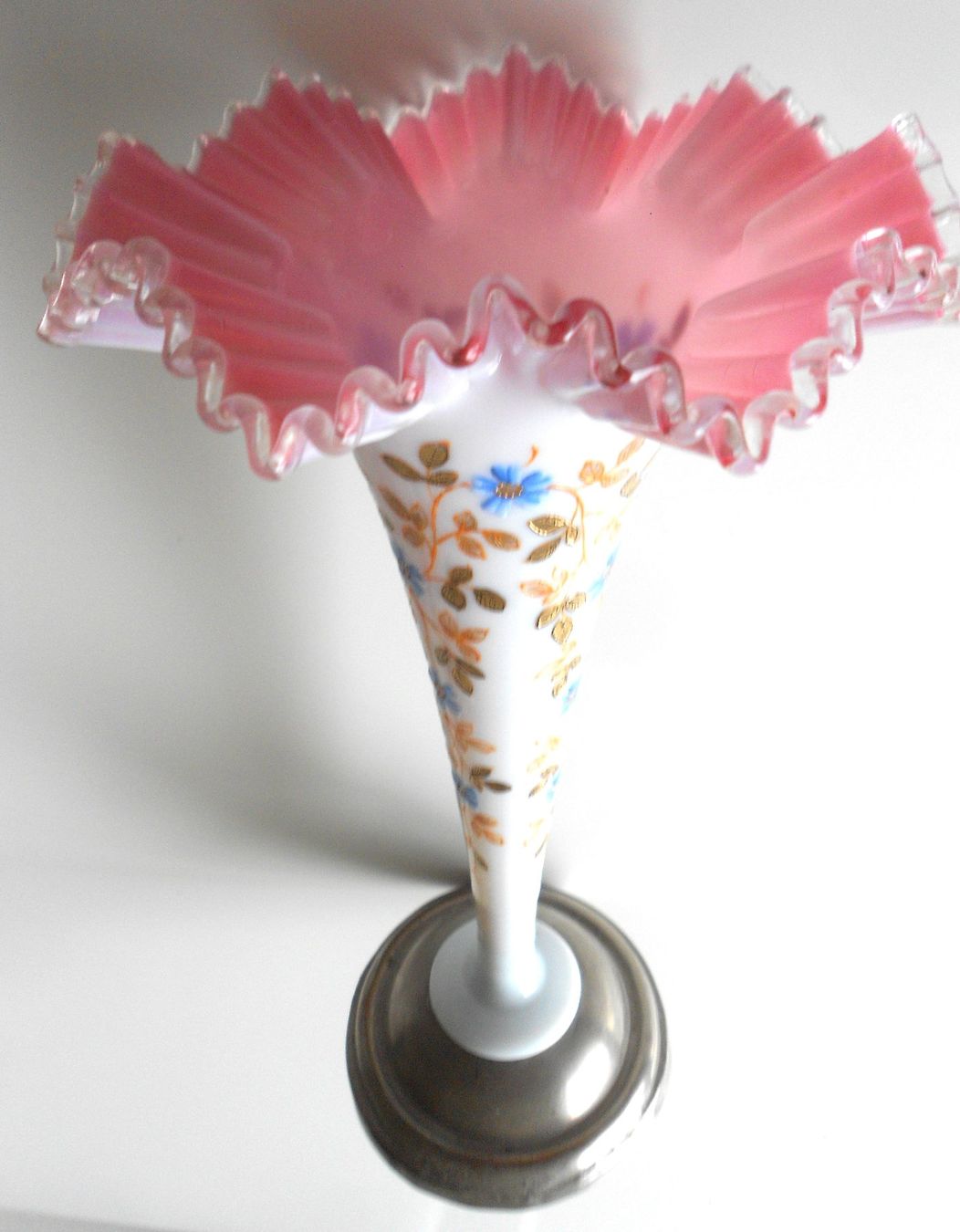 Vasen & Gefässe: Original Jugendstil Vase ca. 1912, Glas Emaille – Gebraucht aus Dübendorf von ArtExpression 1