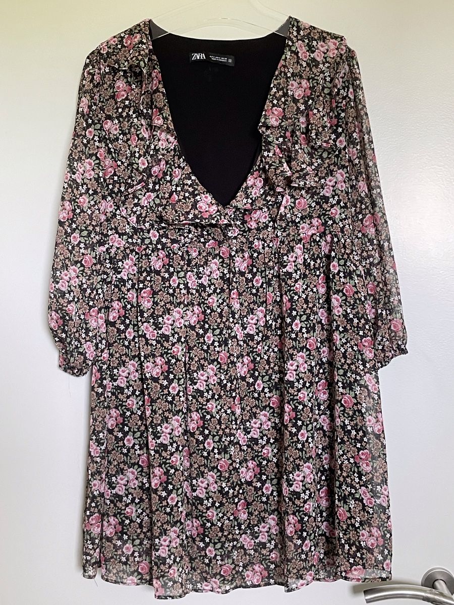 Zara Kleider: Robe fluide Zara fleurie, taille S NEW – Neu (gemäss Beschreibung) aus Vuadens von Nina11